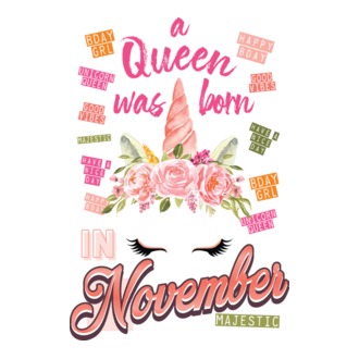 A queen was born in NOVEMBER