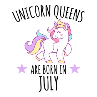 Unicorn queens are born in - July