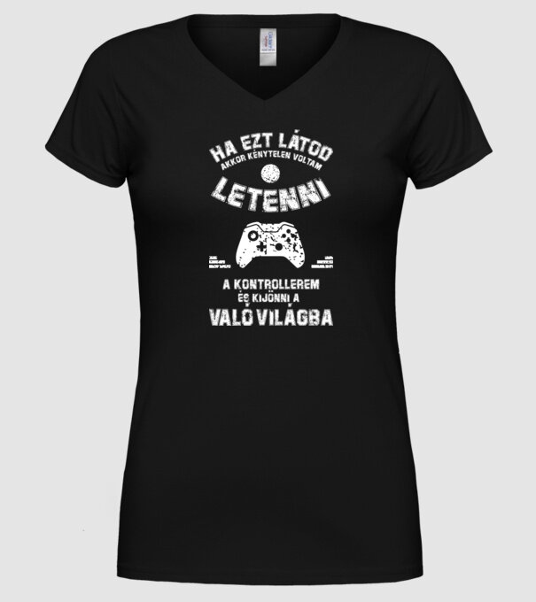  minta fekete pólón