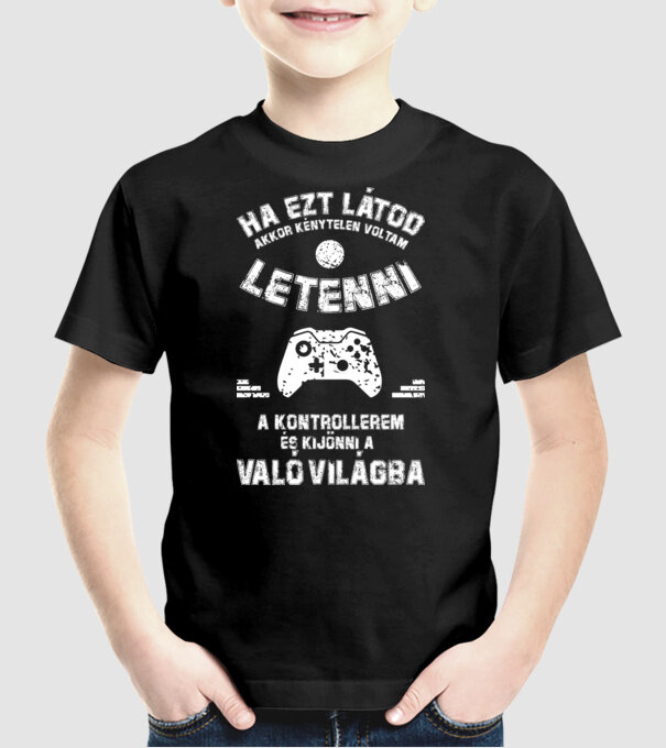  minta fekete pólón