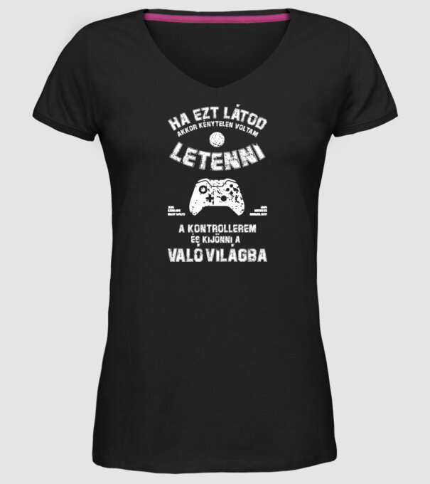  minta fekete pólón