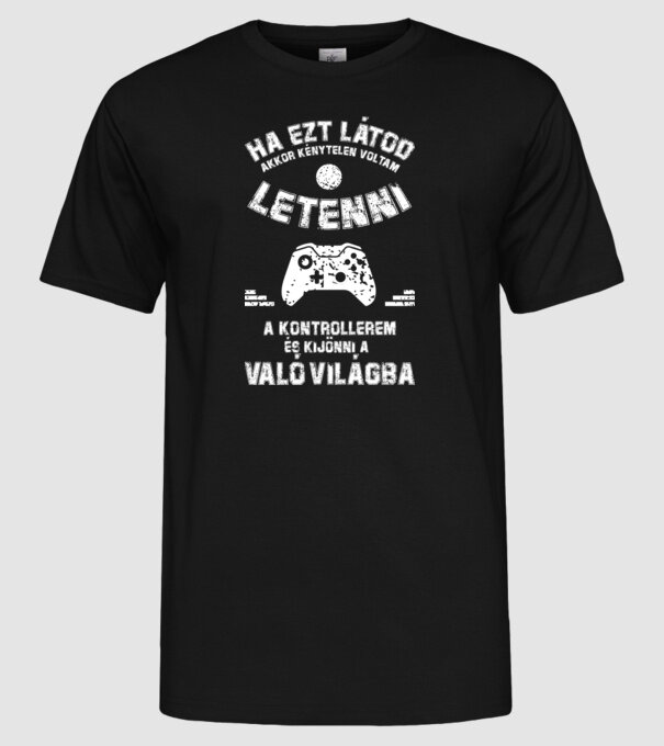  minta fekete pólón