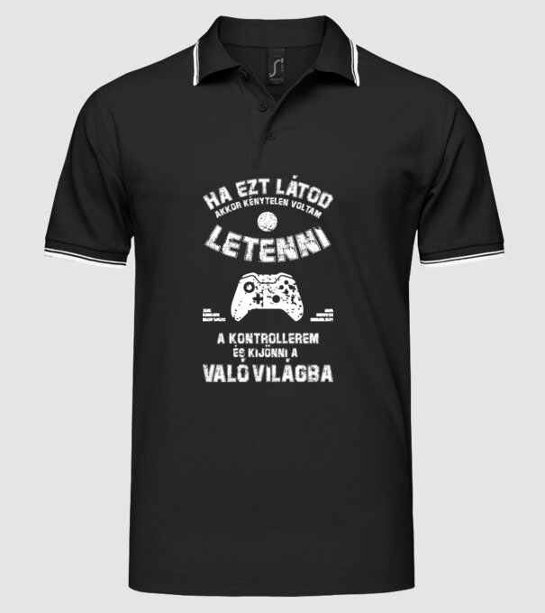  minta fekete pólón