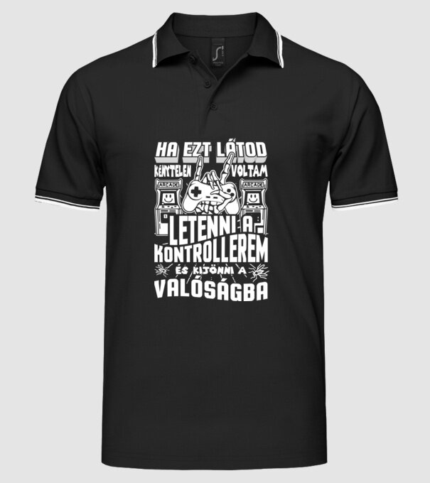  minta fekete pólón