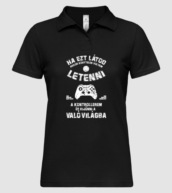  minta fekete pólón