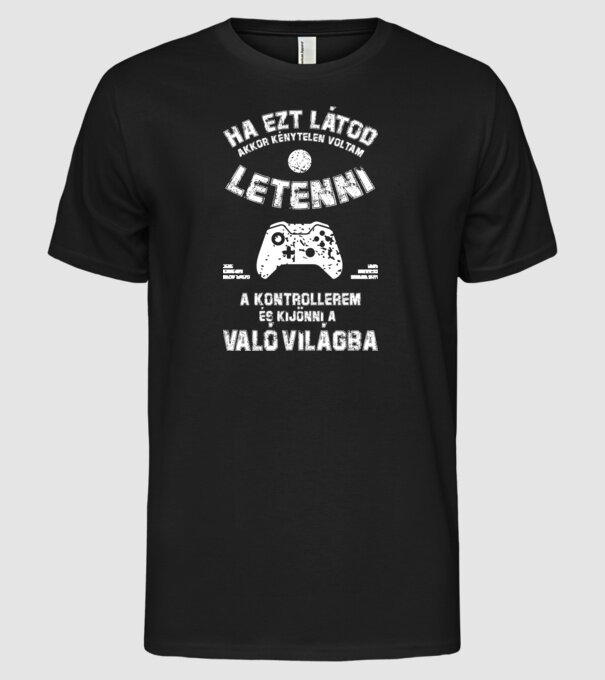  minta fekete pólón