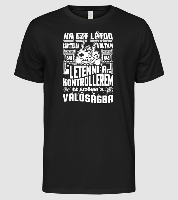  minta fekete pólón