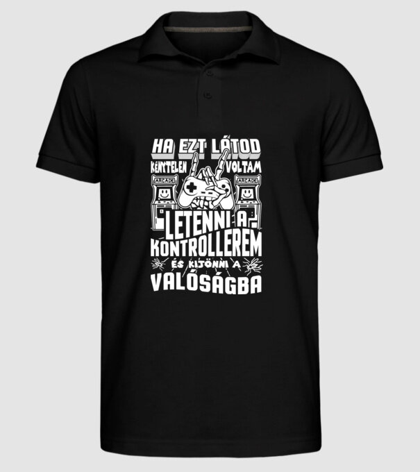  minta fekete pólón
