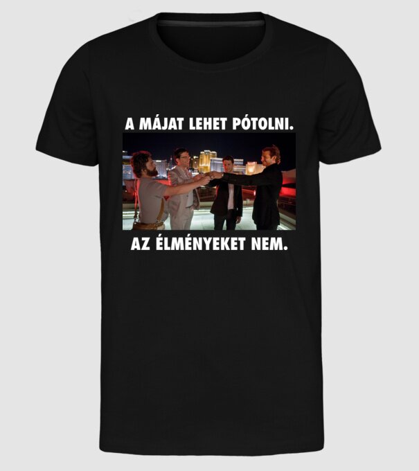  minta fekete pólón