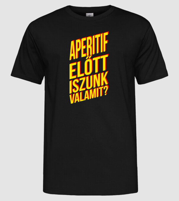  minta fekete pólón