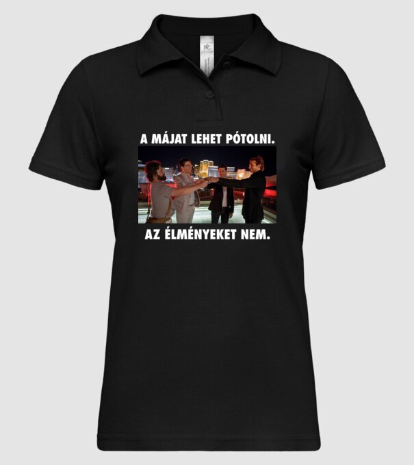  minta fekete pólón