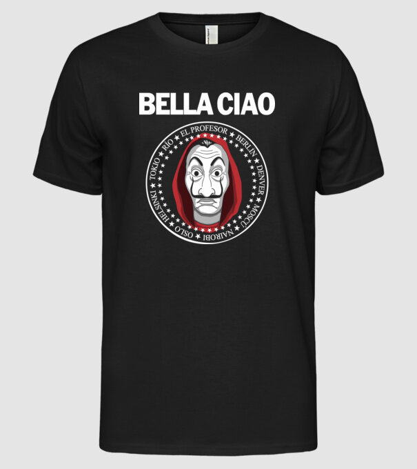  minta fekete pólón