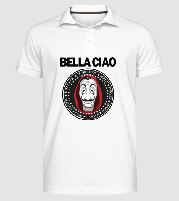  minta fehér pólón