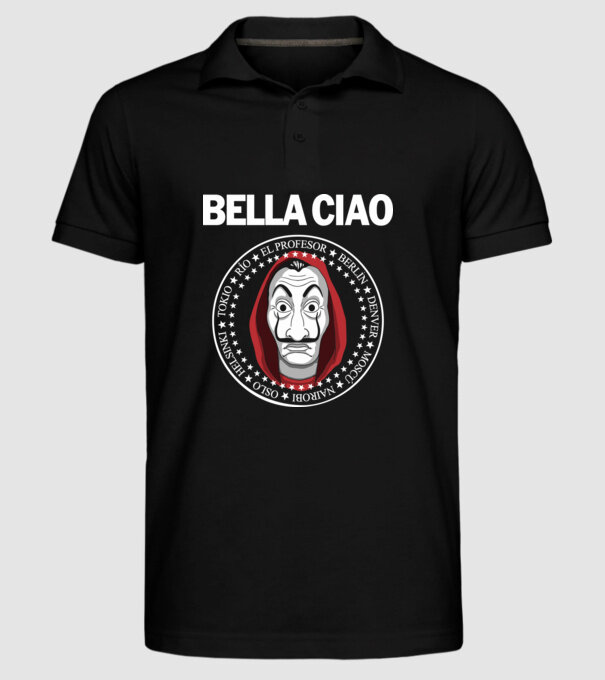 minta fekete pólón
