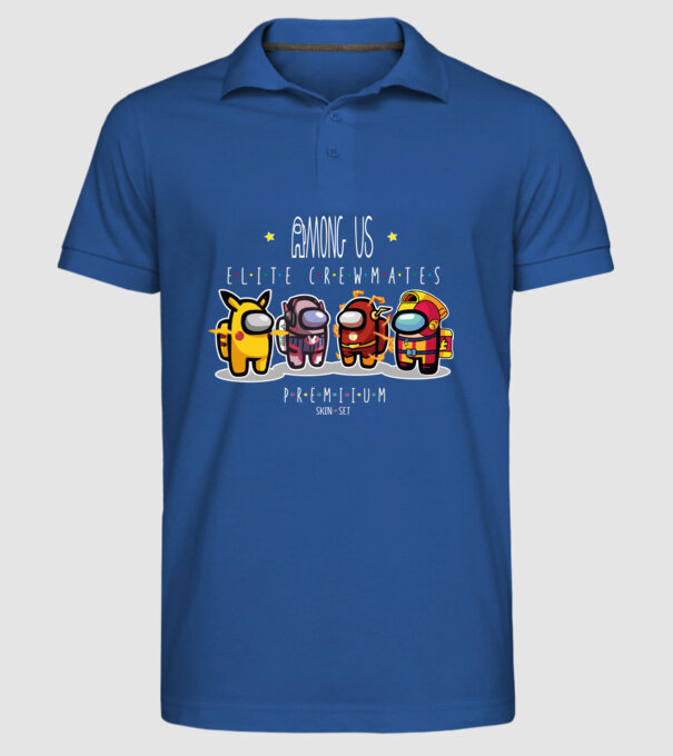  minta királykék pólón